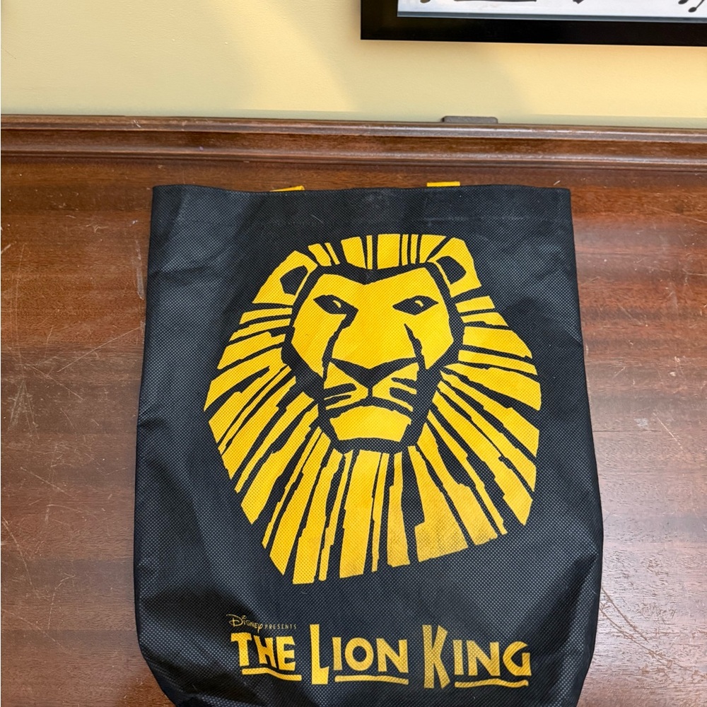 Disney The Lion King Black and Gold Tote Bag, purchased at Broadway Musical